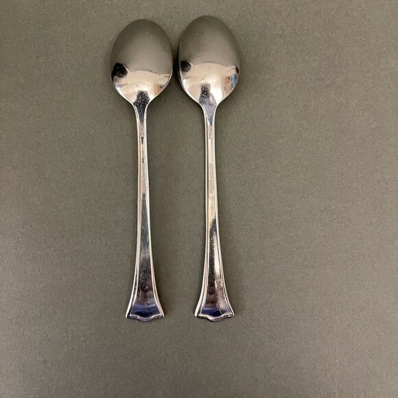 Delco Natalie Stainless Steel Spoons Flatware Lot of 2 - Picture 4 of 6